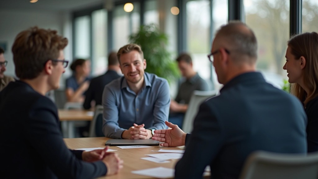 Workshop deelnemers in gesprek